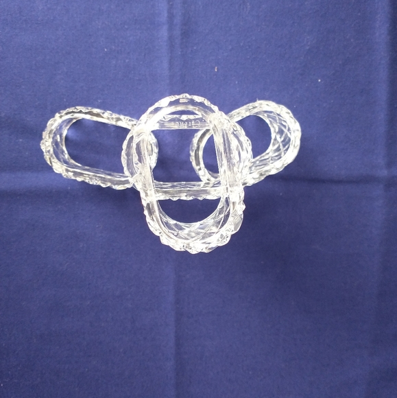 CRYSTAL Diamond Hand Cut 🔮 4 Set Napkin Holders - Picture 6 of 8